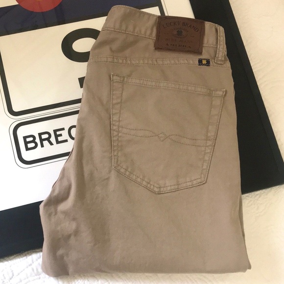 Lucky Brand 429 Classic Straight Khaki 34x32 - Picture 2 of 13